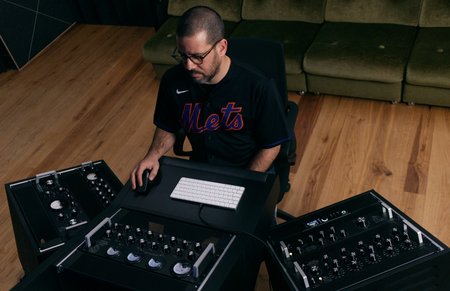 Miguel Pinheiro Marques, in the studio mastering records